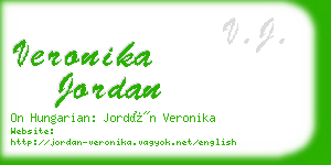 veronika jordan business card